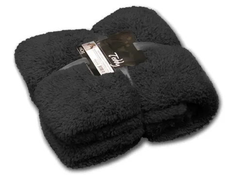 Unique Living Teddy manta sherpa – Black