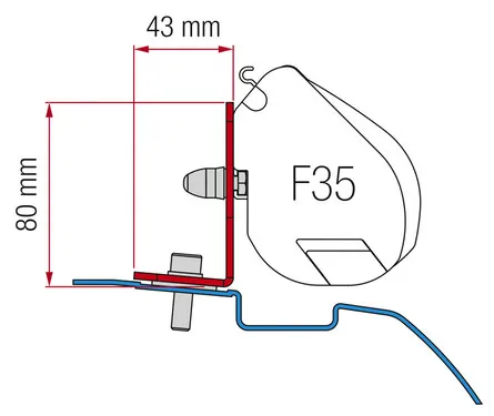 Adaptador De Fiamma Nissan Nv200/evalia Para F35