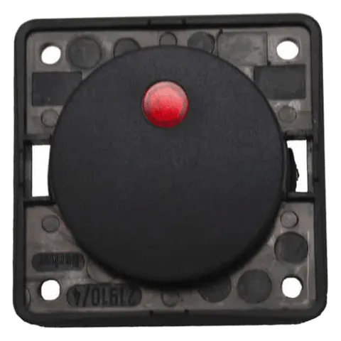 Interruptor redondo con señal LED para autocaravanas y campers