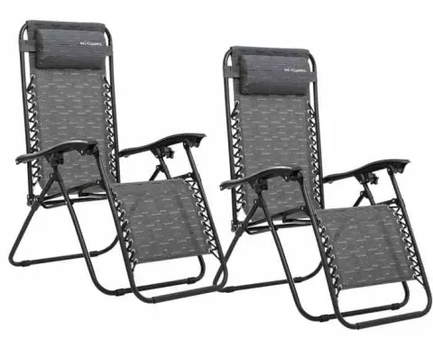 MUCHOCAMPING Pack Duo Tumbonas Alabama Premium Confort
