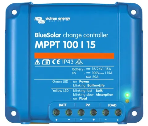 Controlador De Carga Solar Mppt Blue Solar 100/15 (12/24-15 A)