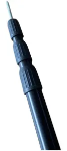 Campguru Aluminio Tarp Pole negro Telescopisch180 Cm