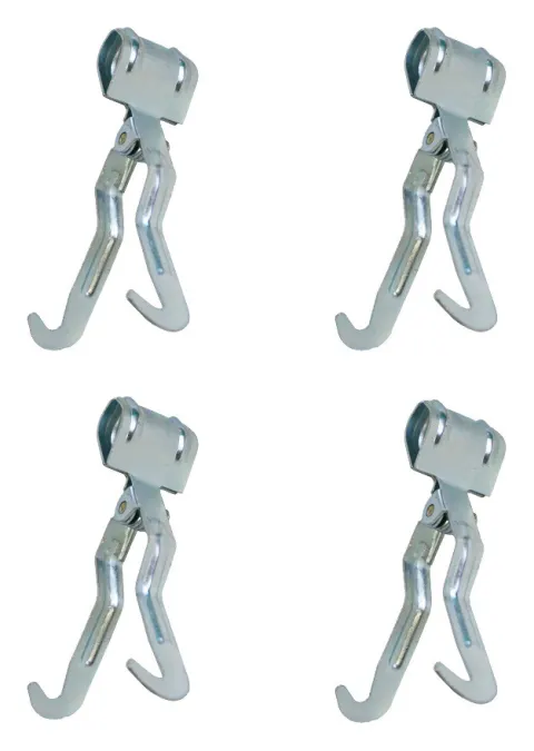 Pack 4 PINZAS COLGADOR Hosa para tubo de avancé o tienda cocina