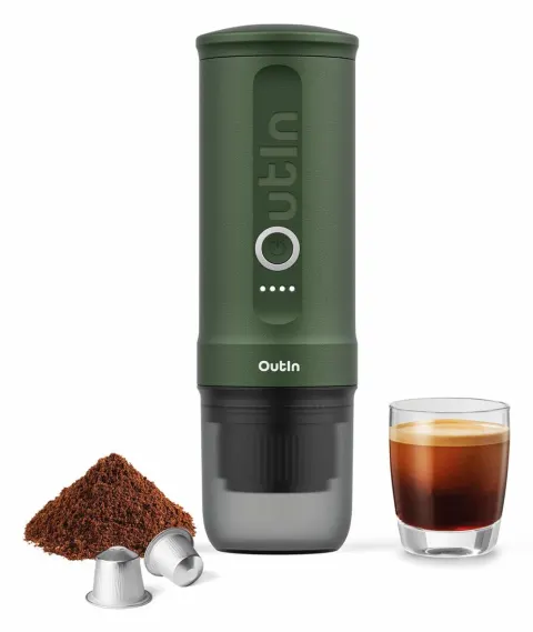 Máquina de café espresso portátil Nano Green OUTIN
