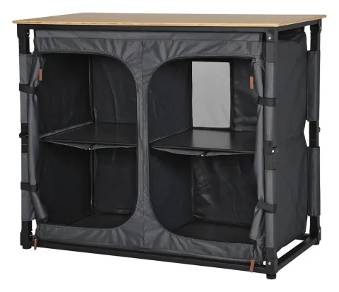 Obelink Ravenna Bamboo Quick armario camping – Black