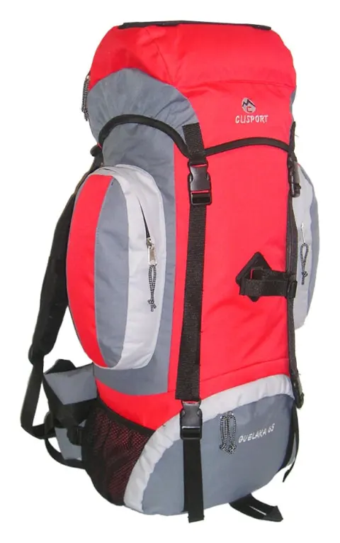Mochila de trekking Clisport GUELAKA 65L roja