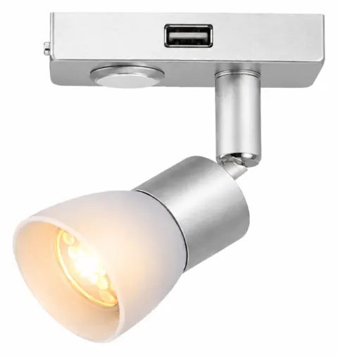 Faretto spot LED de aluminio con USB