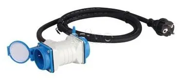 Toma doble Y cable de prolongacion 230V