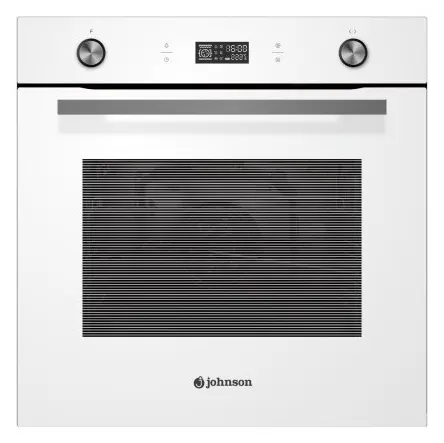 Horno 8 funciones multifunción Cristal Blanco 70l. Johnson