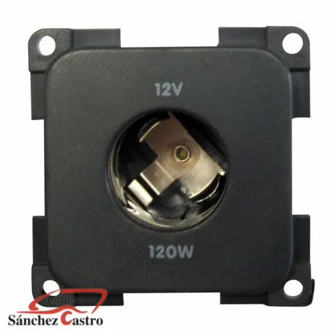 Conector de 12 Voltios de Diametro 21 MM, Gris Oscuro