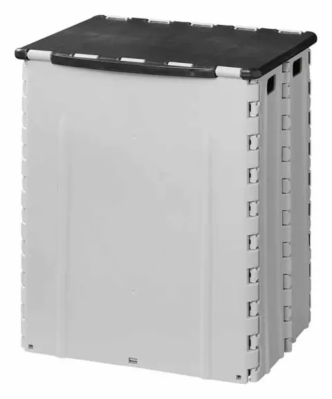 PPS Cubo Basura Plegable Grey Black