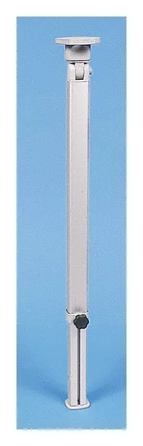 Pie de mesa plegable plateado altura 555