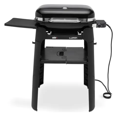Weber Lumin Black barbacoa eléctrica de pie