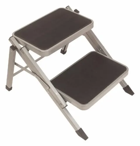 Escalón doble plegable de acero Kampa