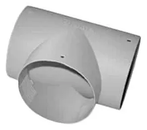 T-conector para la distribución de aire caliente, Empalme en T para conexión de tuberías  de tubos de calefacciones Truma.- 65mm Nr. 40152-01