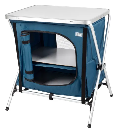 Armario plegable camping con tablero y bolsillo