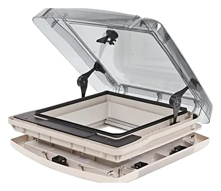 Claraboya Remis Vario II 400 x 400 mm con manivela integrada