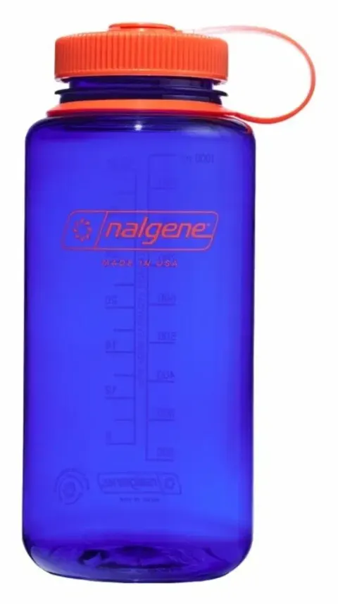 Botella reutilizable 1L zafiro boca ancha Nalgene Sustain