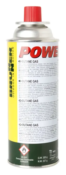 Cartucho de gas Brunner POWERGAZ 227 de válvula