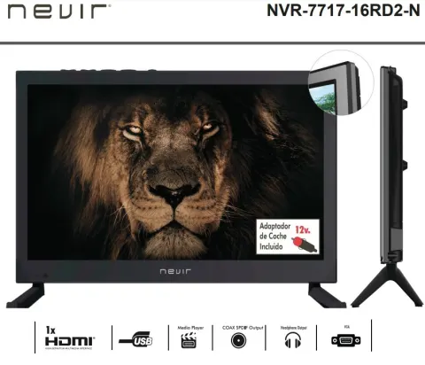 Televisión Nevir 16" Led 12V HD Ready