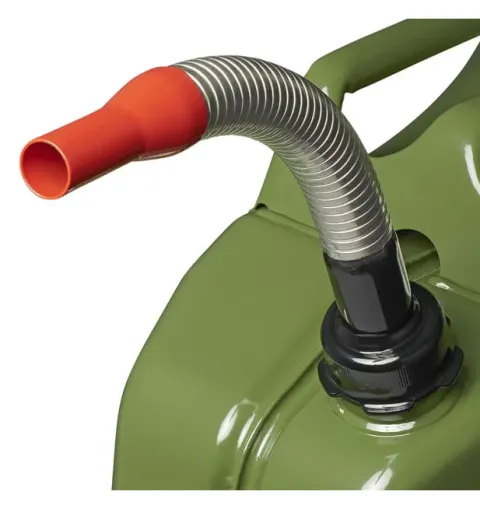 Tubo vertidor flexible para gasolina y diesel.