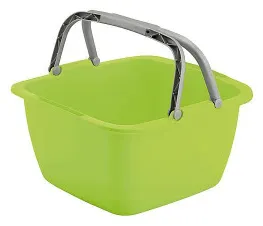 Bo-Camp Afwasbak Camping Vierkant verde 18.5 L
