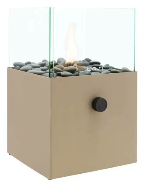 Cosi Fires Cosiscoop Square linterna de gas – Sandy Beige