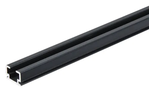 Riel de cortina antracita de 150 cm y 6 mm